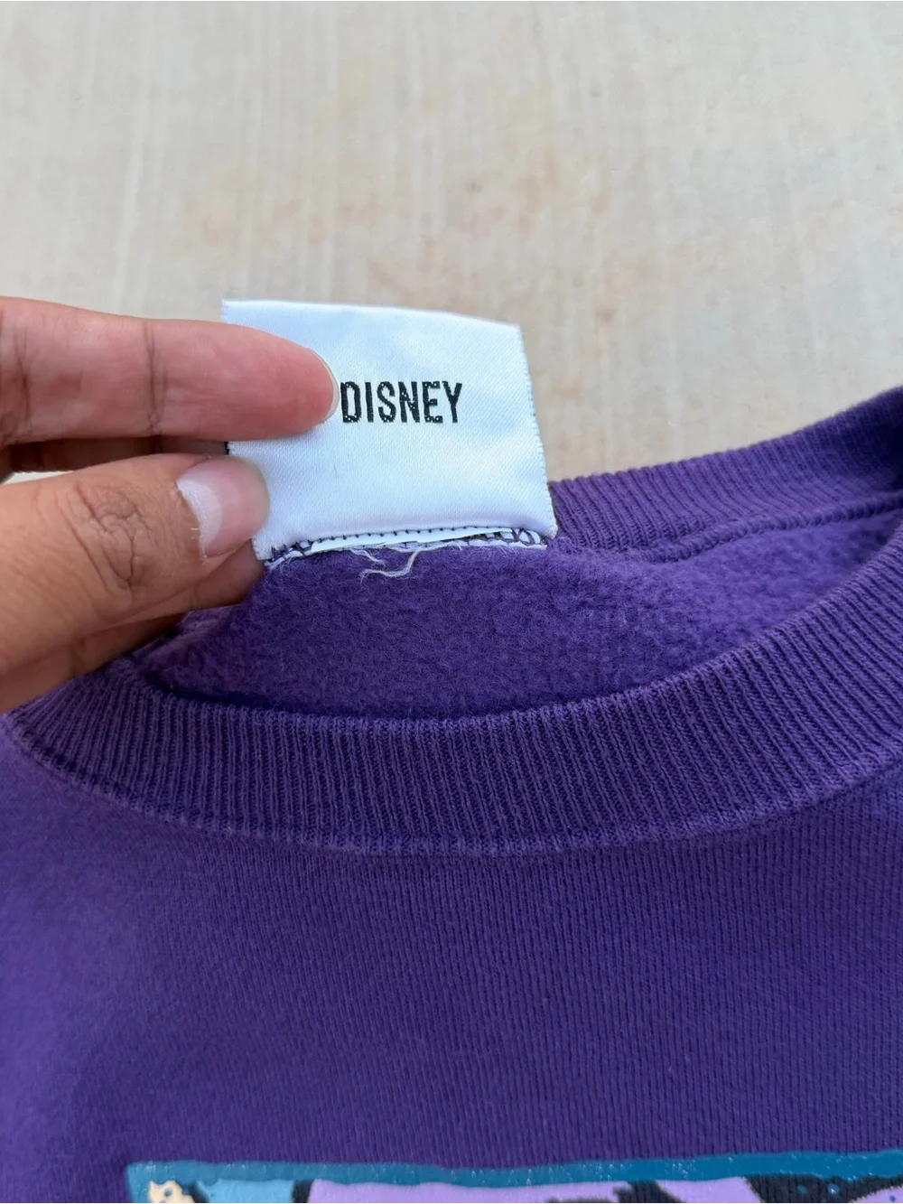 Vintage 90s Disney Dopey Dwarf Snow White Sweatshirt Purple Size Large
